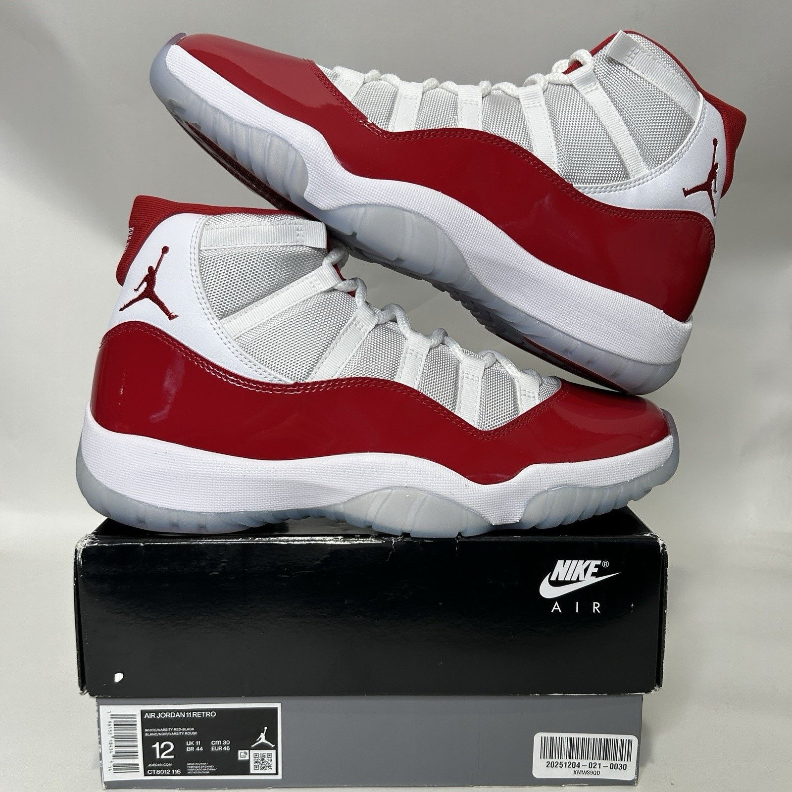 Jordan Brand Nike Air Jordan 11 High Retro “Cherry/Varsity Red White” Size US 12 / EU 45 - 1 Thumbnail