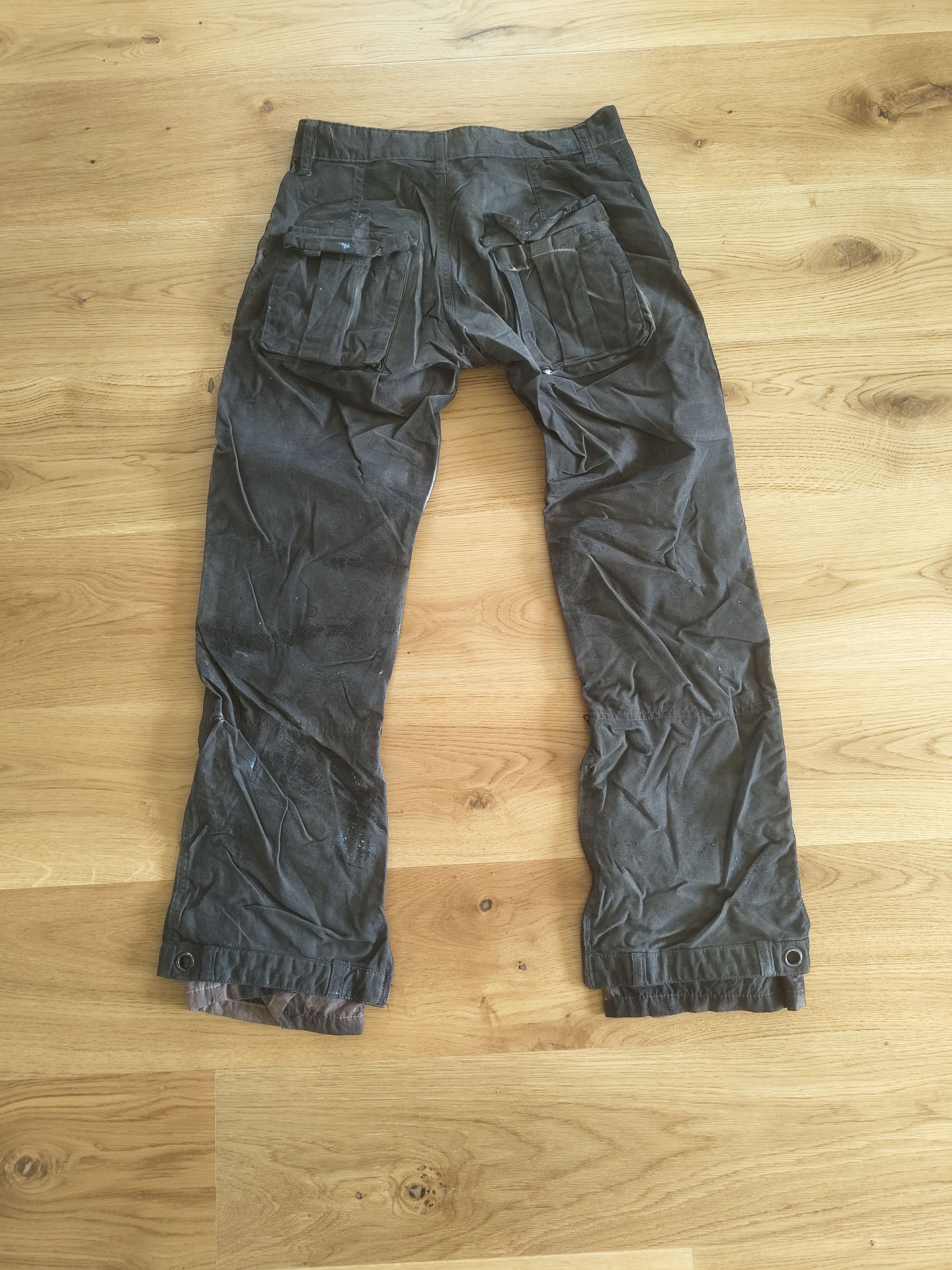 Japanese Brand Japanese Vintage Waxed Cargo Pants Size US 33 - 2 Thumbnail