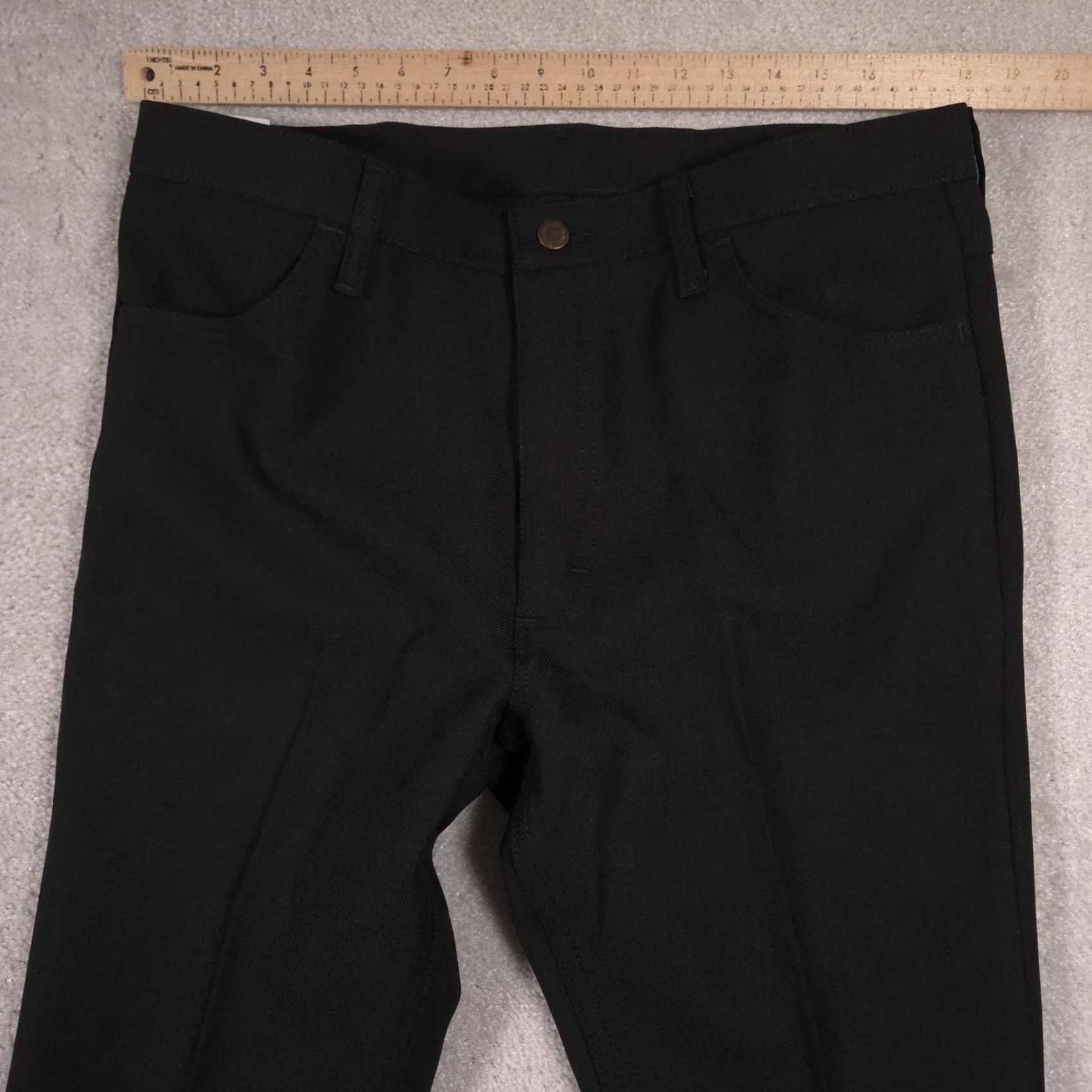Wrangler Wrangler Jeans Mens 36x32 Black Denim Regular Fit Straight Leg Dark Wash Size US 36 / EU 52 - 6 Thumbnail