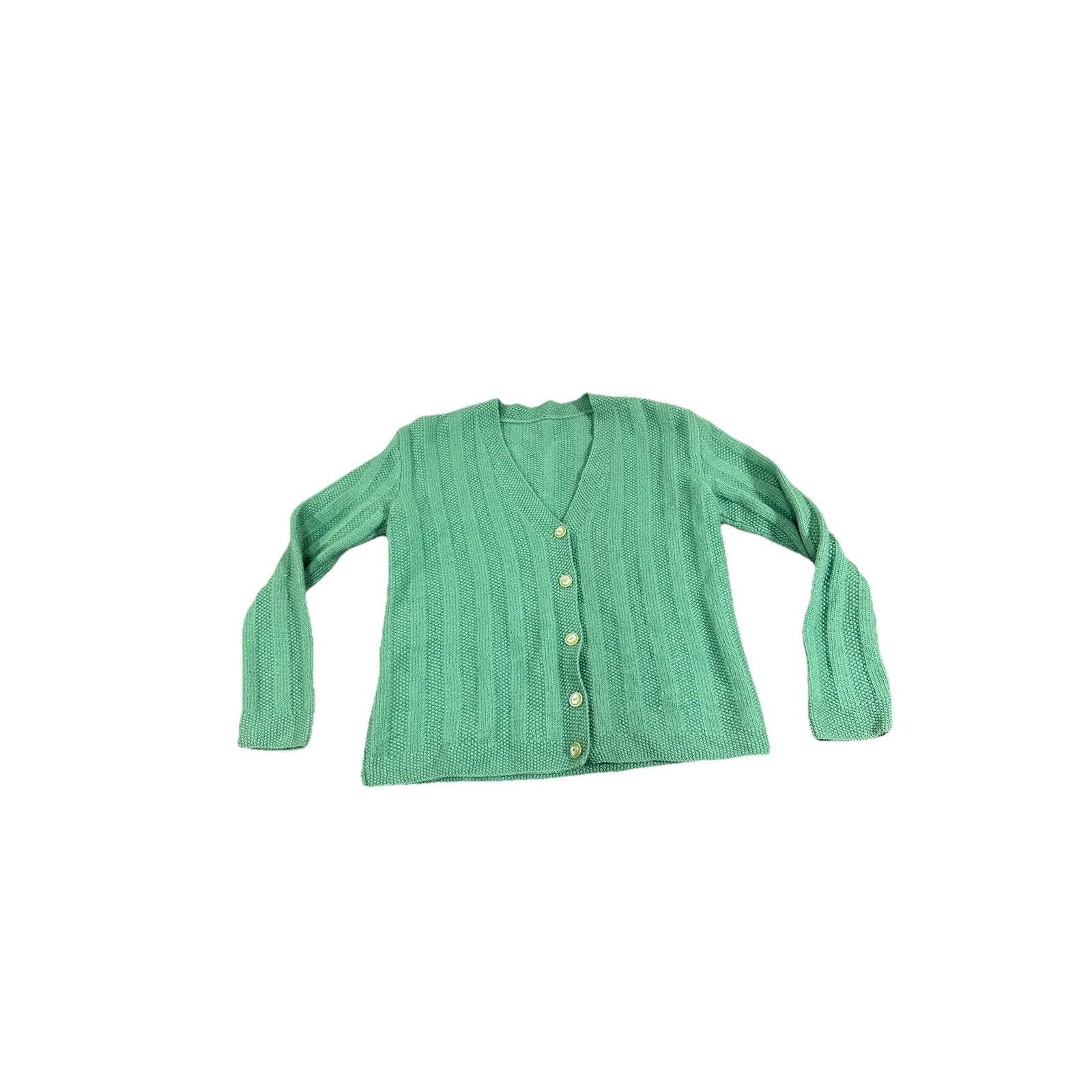 Nirvana Vintage Knit Sweater Men Medium Green Cardigan V Neck Kurt Size US S / EU 44-46 / 1 - 1 Thumbnail