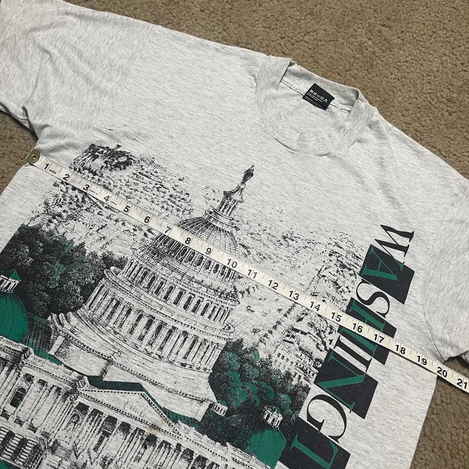 Hanes Vintage 90s Hanes Washington, DC ’The Whitehouse’ Graphic T Size US L / EU 52-54 / 3 - 8 Thumbnail