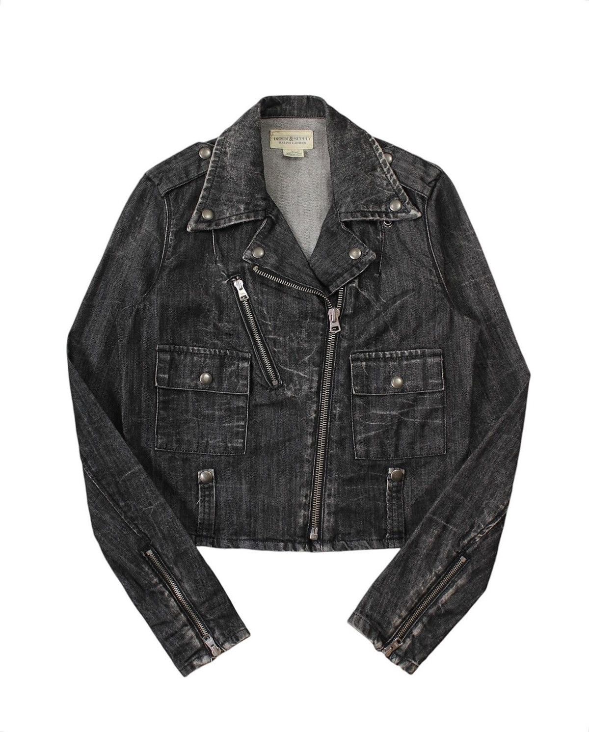 Ralph Lauren 2000S RALPH LAUREN DENIM & SUPPLY BIKER JACKET Size S / US 4 / IT 40 - 1 Thumbnail