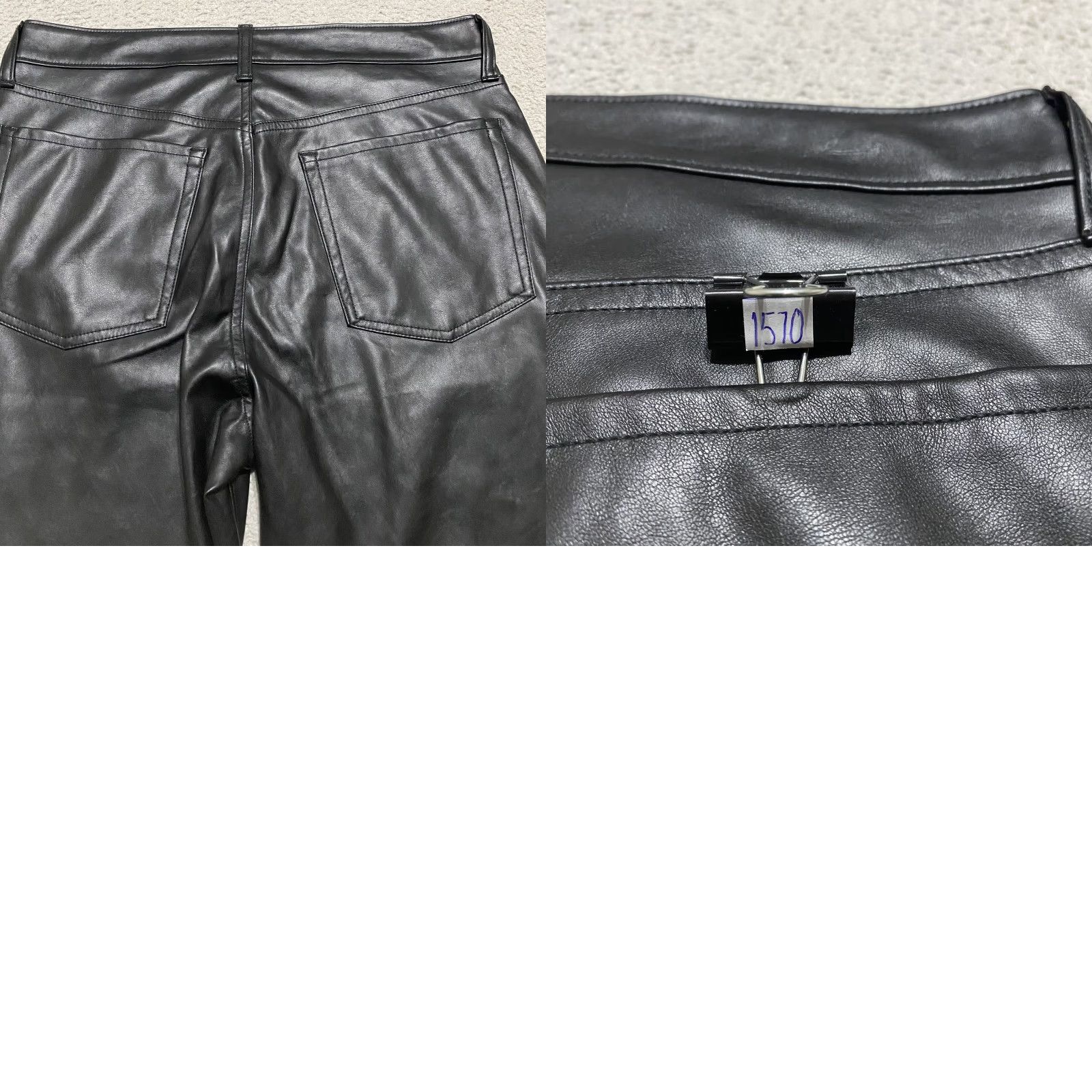 Old Navy Old Navy Pants Womens 12 Black High-Rise OG Straight Faux Leather Vegan Zip Pant Womens 12 Black High-Rise OG Straight Faux Leather Vegan Zip Size 34" / US 12 / IT 48 - 9 Thumbnail