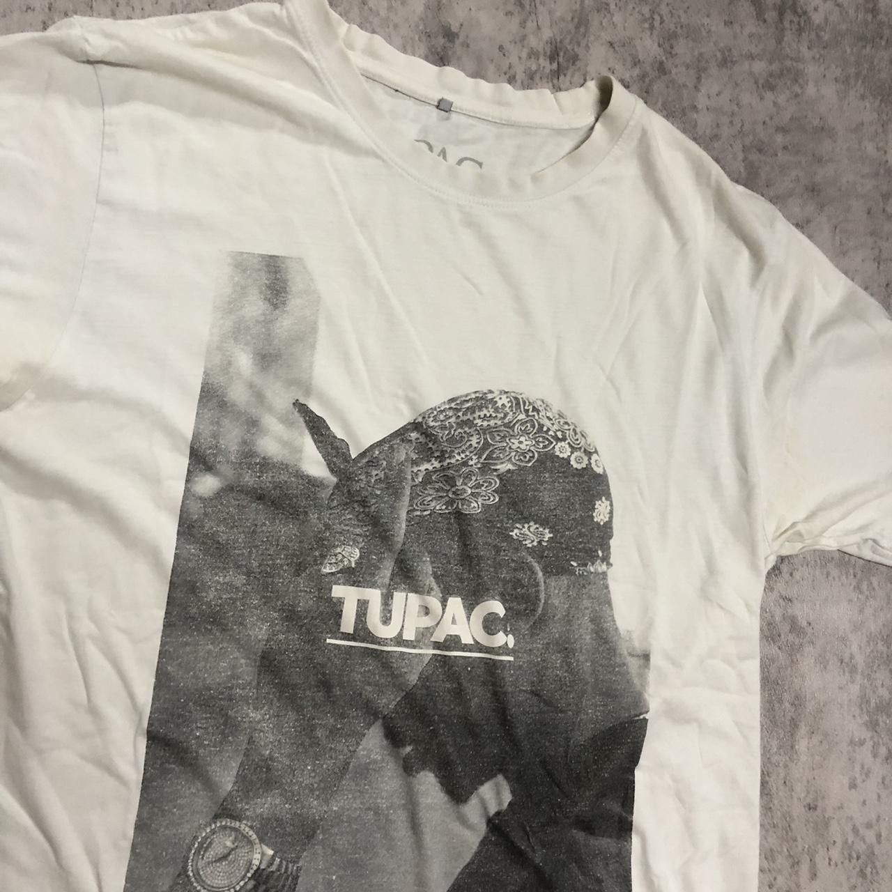 Other White vintage Tupac graphic tee #retro Size US L / EU 52-54 / 3 - 2 Thumbnail
