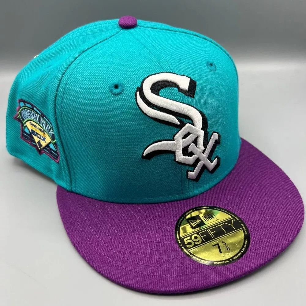 New Era Chicago White Sox Hat Men 7 5/8 59Fifty New Era Fitted Cap Size ONE SIZE - 1 Thumbnail