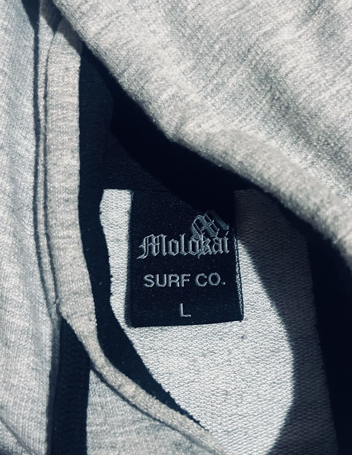 Molokai Surf Co. Molokai large cotton hoodie with pleather sleeve (pre-owned) Size US L / EU 52-54 / 3 - 3 Thumbnail