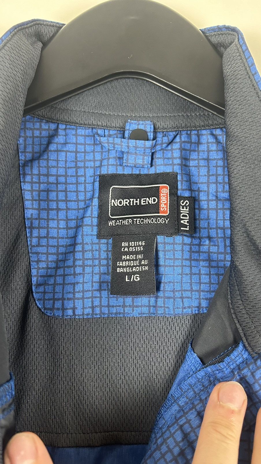 Vintage Soft Shell Jacket Large Women Blue black Size L / US 10 / IT 46 - 3 Thumbnail