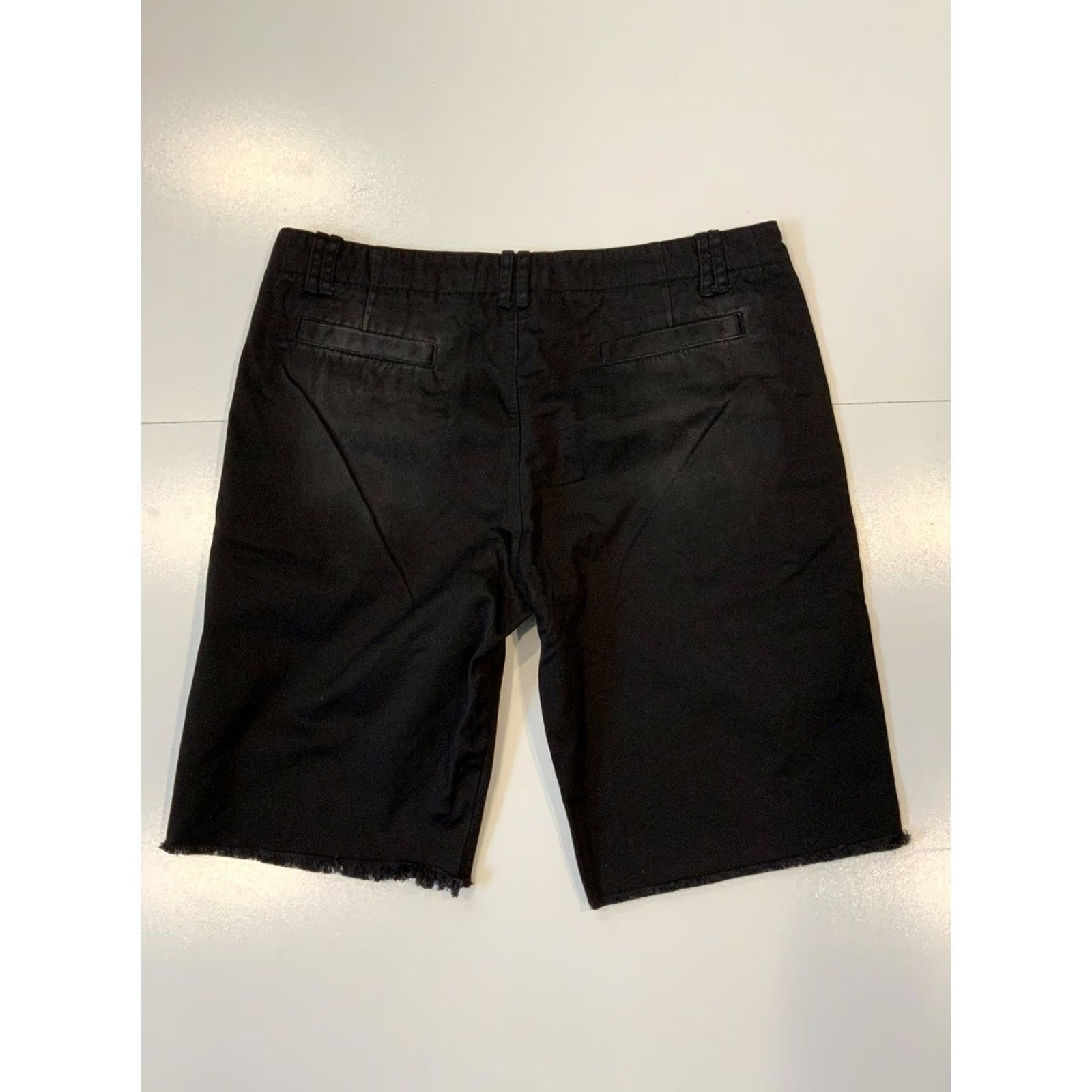 Vintage NWT Dope Clothing Summer 2015 Raw Edge Frayed Black Faded Chino Shorts Sz. 36 Men Black Chino Shorts 36 Mens Summer 2015 NWT Dope Clothing Size US 36 / EU 52 - 3 Thumbnail