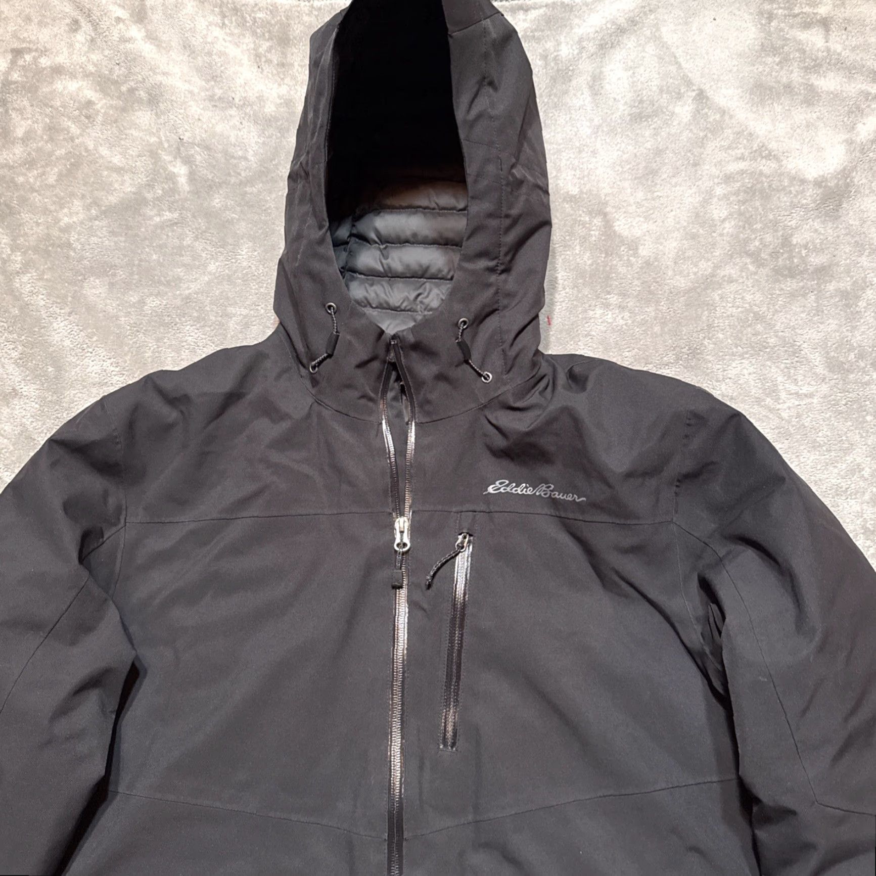 Eddie Bauer Eddie Bauer Jacket Mens Medium Black Down Insulated Hooded Weatheredge EB650 Size US M / EU 48-50 / 2 - 2 Thumbnail