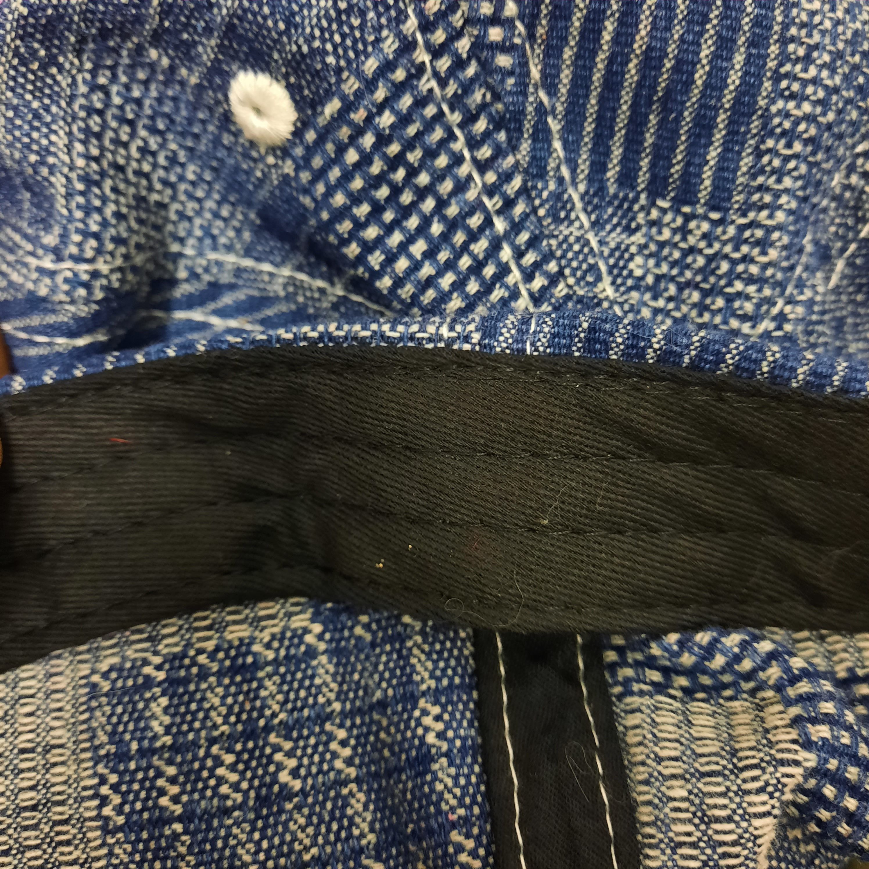 Japanese Brand 💥 Japanese sashiko indigo soft visor work cap Size ONE SIZE - 5 Thumbnail