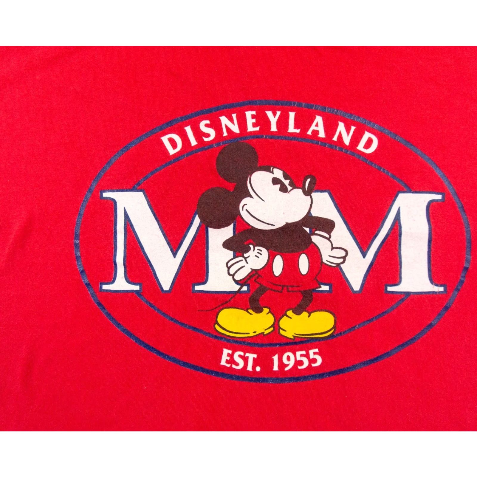 Disney VINTAGE Disney Disneyland 90s Mickey Minnie Mouse T-Shirt Adult Large Red Short Sleeve Mens Size US L / EU 52-54 / 3 - 2 Thumbnail
