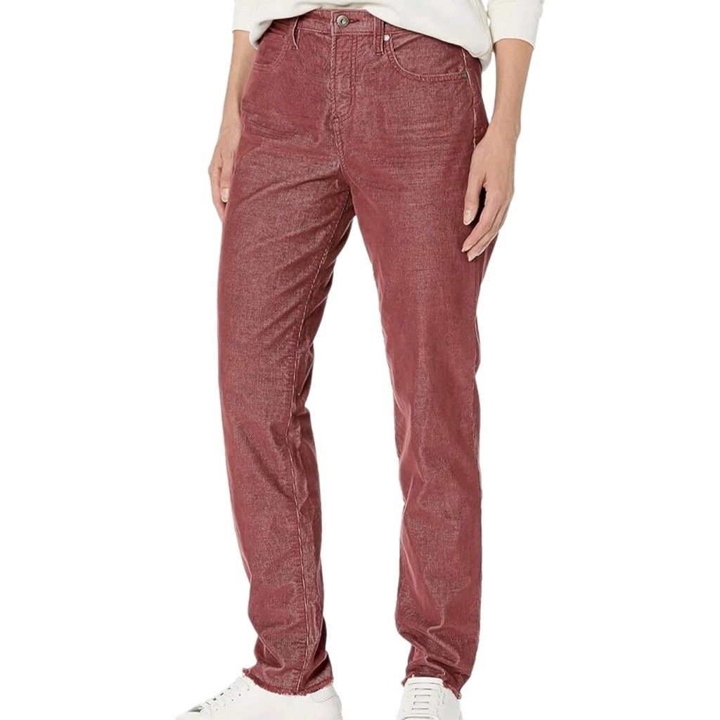 Other Carve Designs Carson Cord Hi-Rise Fray Ankle Rust Pants Wome Size 30" / US 8 / IT 44 - 1 Thumbnail