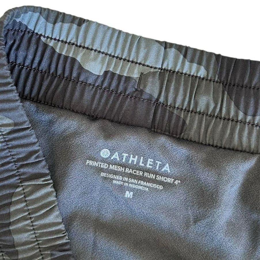 Athleta Athleta Camo Printed Mesh Run Racer Shorts Sz M Size 30" / US 8 / IT 44 - 2 Thumbnail