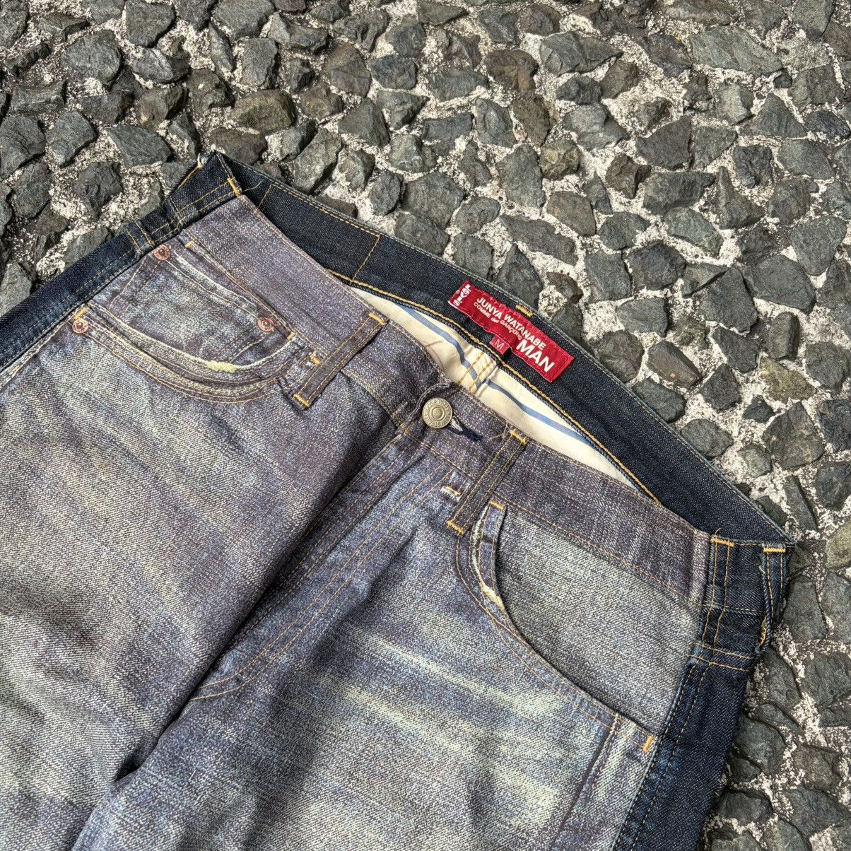 Junya Watanabe × Levi's Levis 204 x Junya Watanabe Man Transfer Print Denim Pants Size US 32 / EU 48 - 2 Thumbnail
