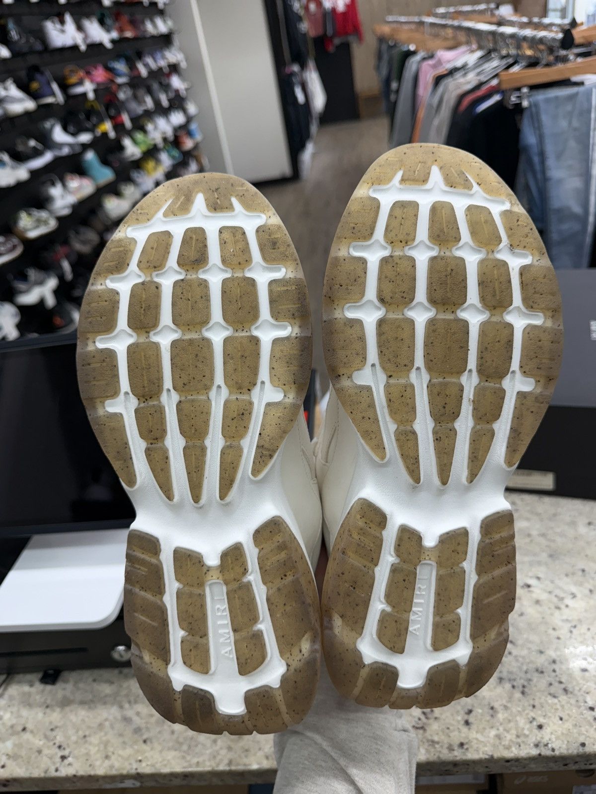 Amiri Amiri White Bone Runners Size US 10 / EU 43 - 4 Thumbnail