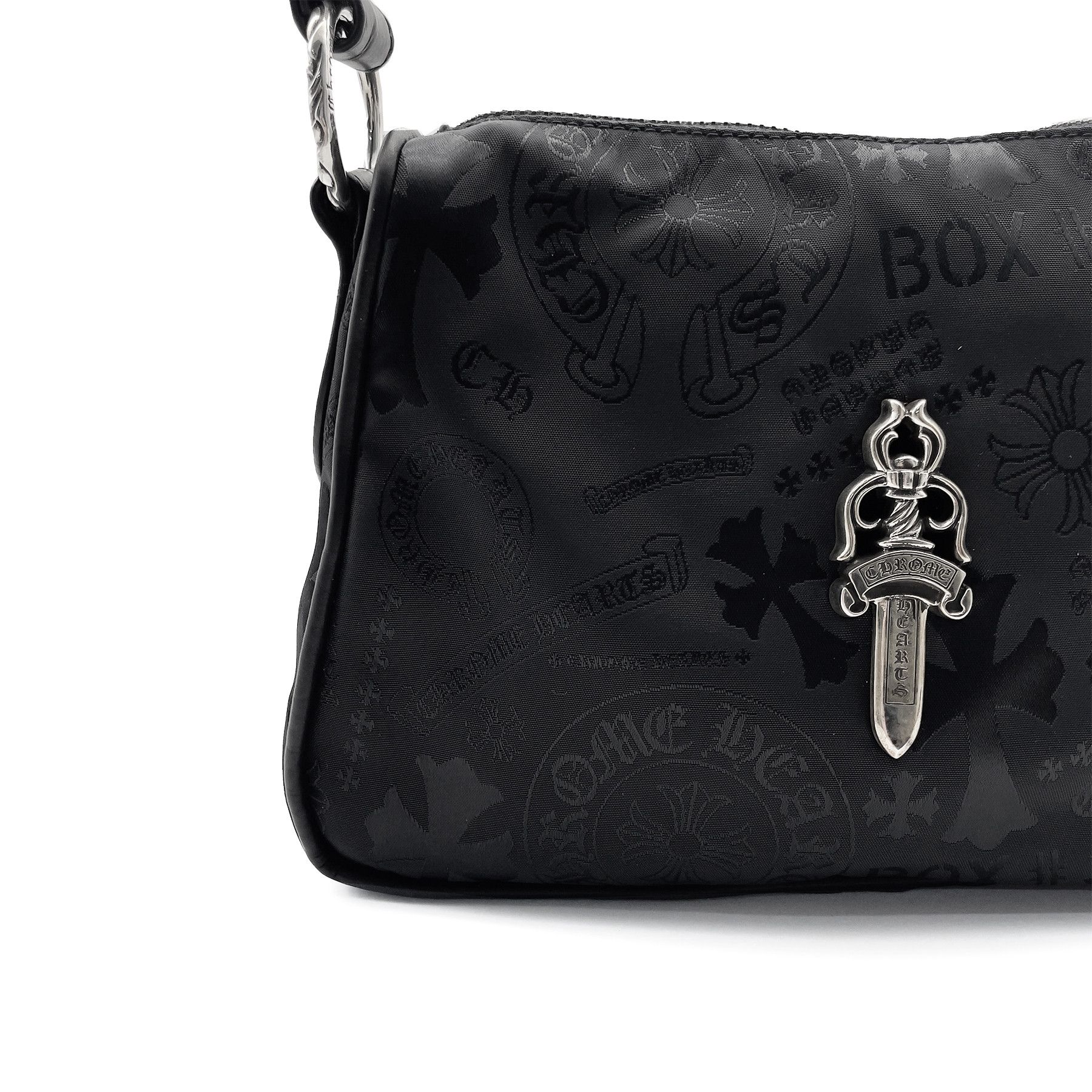 Chrome Hearts Chrome Hearts Silver Dagger Tonal Monogram Black Nugget Bag Size ONE SIZE - 4 Thumbnail