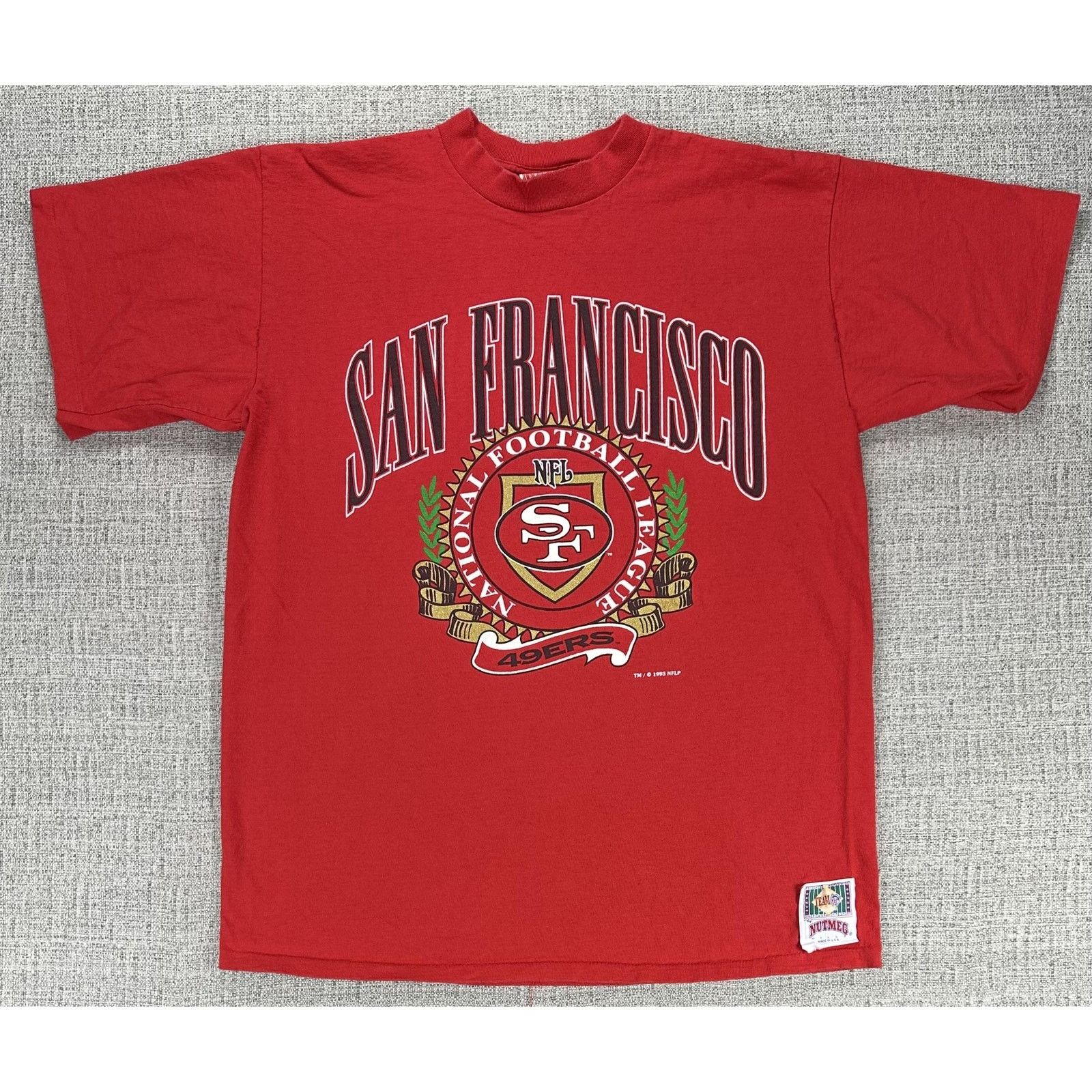 Nutmeg Vintage San Francisco 49ers Shirt XL Red Nutmeg Mills USA Size US XL / EU 56 / 4 - 1 Thumbnail