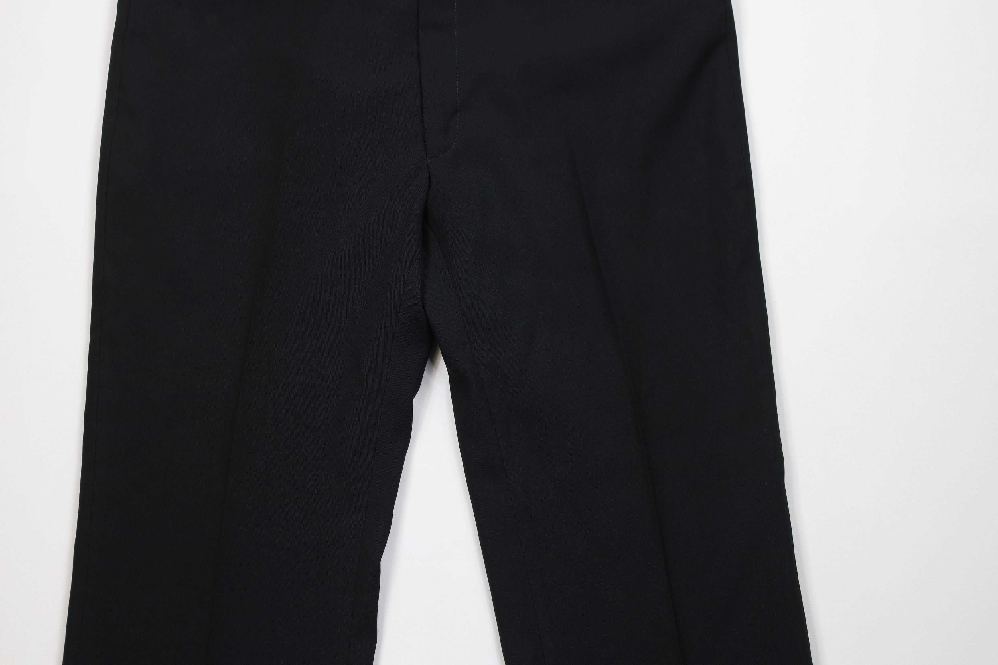 Vintage Vintage 70s Streetwear Flared Wide Leg Chino Pants Black USA Size US 38 / EU 54 - 3 Thumbnail