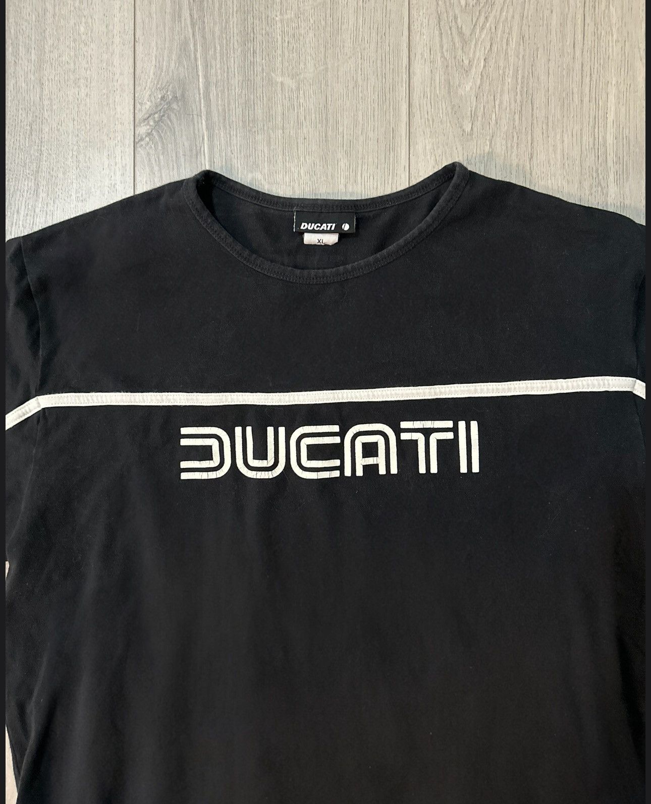 Ducati Vintage Late 2000s Ducati Black Retro Styled Tee Size US XL / EU 56 / 4 - 2 Thumbnail