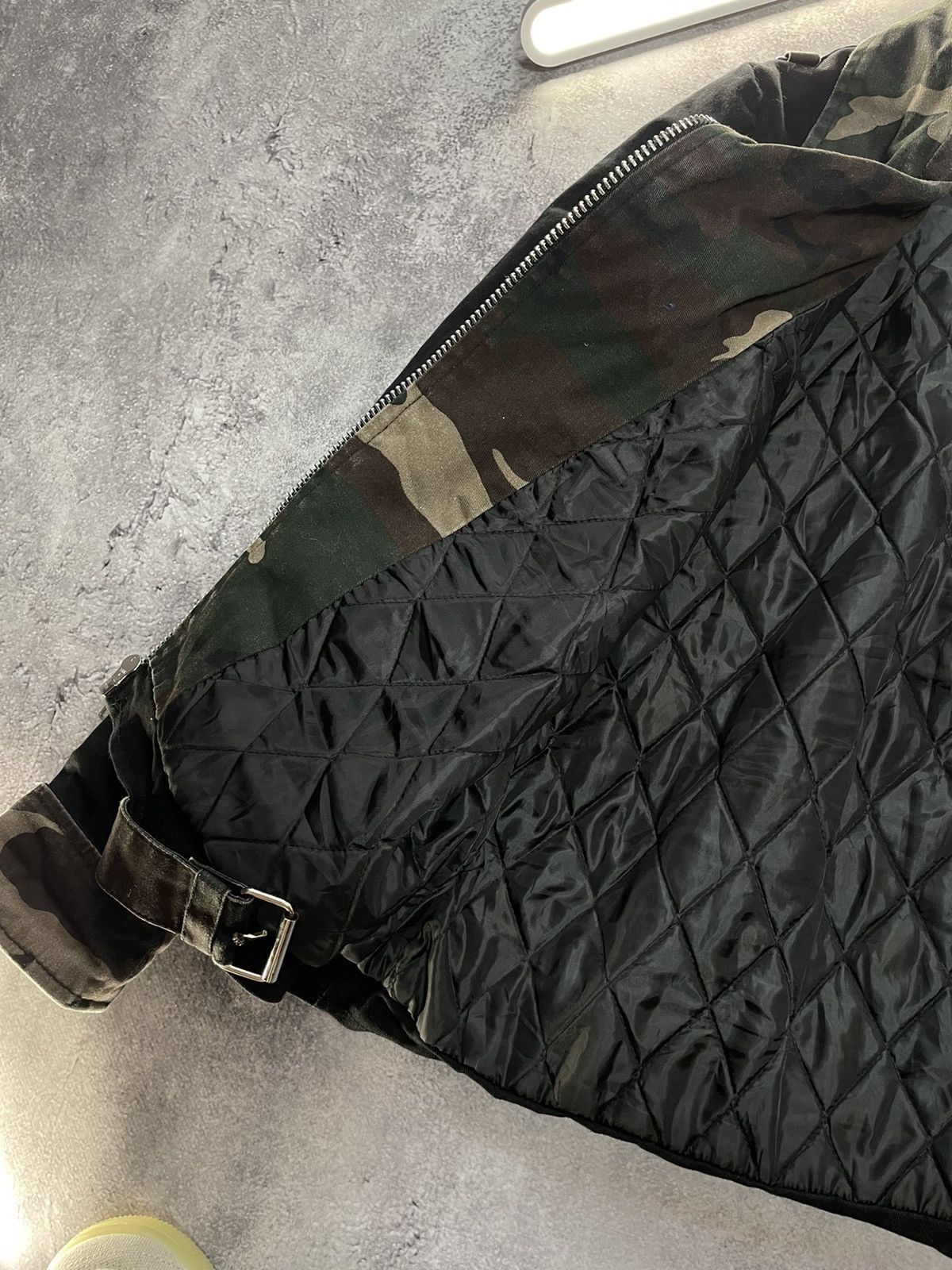 Other Japanese Vintage Crazy Washed GOTHICANA EMP Moto Zip Jacket Size US L / EU 52-54 / 3 - 9 Thumbnail
