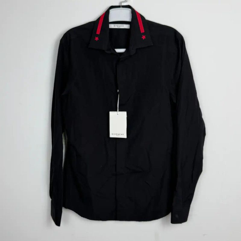 Givenchy Givenchy Black Cotton Long Sleeve Shirt 0089 Size US S / EU 44-46 / 1 - 1 Thumbnail