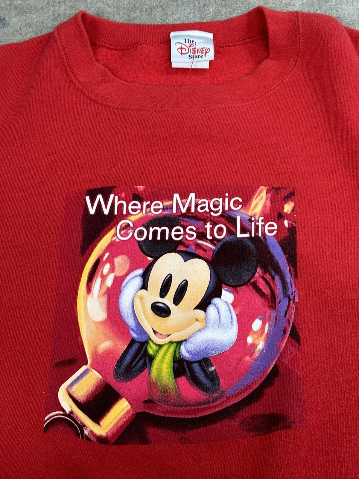 Disney × Vintage Vintage 90s Disney Mickey Mouse Magic Sweatshirt L/XL Size US L / EU 52-54 / 3 - 4 Thumbnail