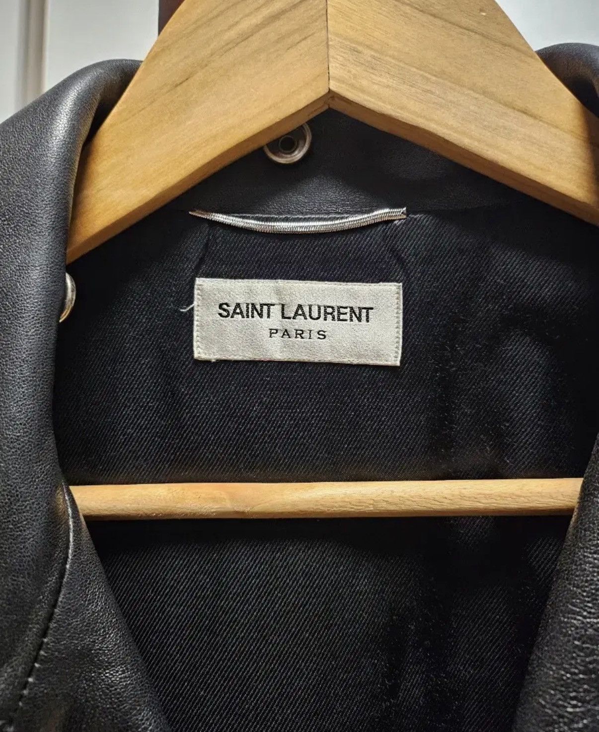 Saint Laurent Paris Saint laurent 16FW all black L01 leather biker jacket sz48 Size US M / EU 48-50 / 2 - 4 Thumbnail