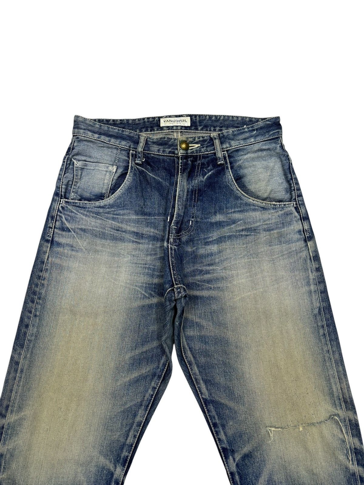 Kapital VANQUISH Japan Selvedge Distressed Denim Baggy Jeans Size US 32 / EU 48 - 6 Thumbnail
