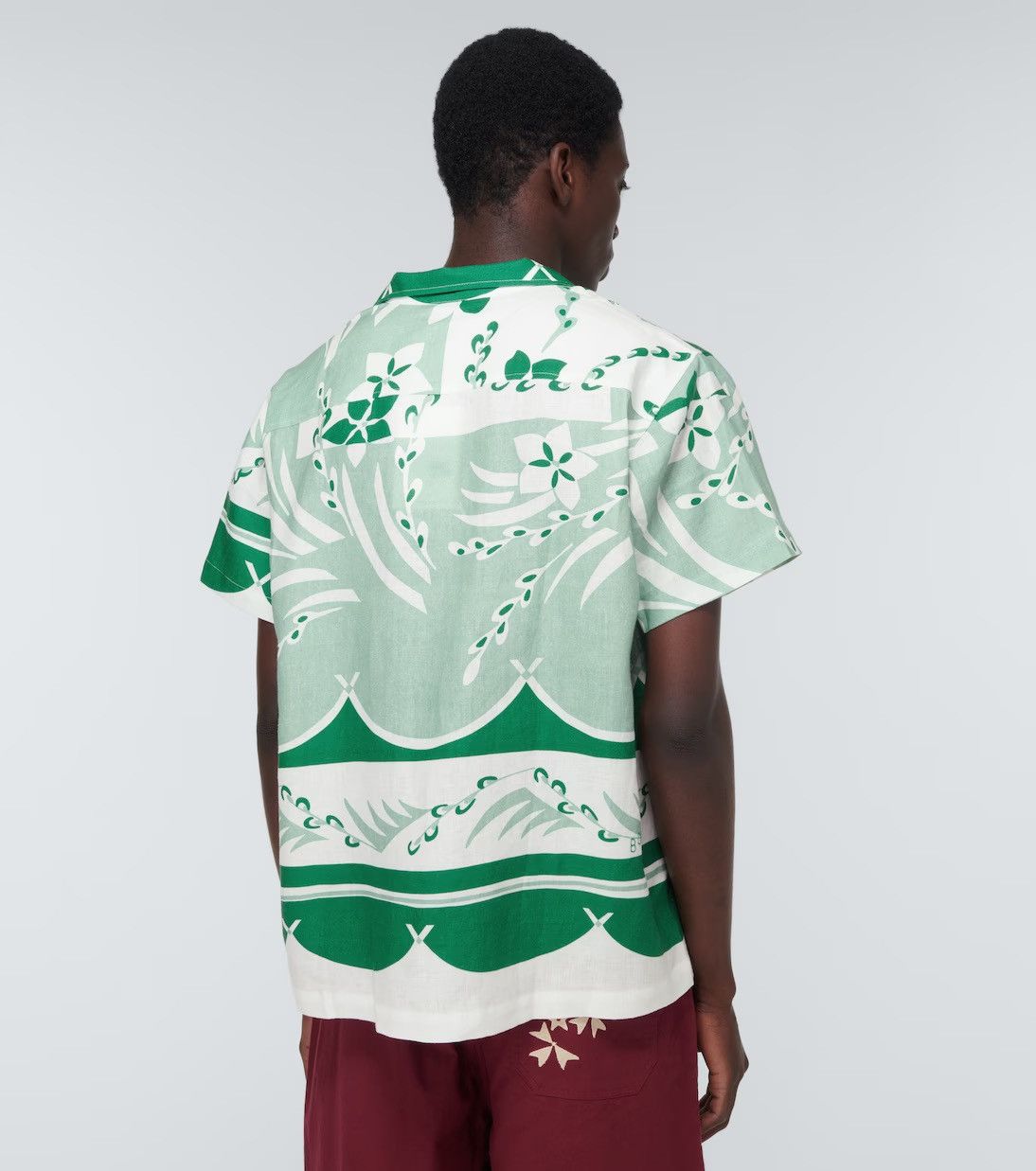 Bode BODE 2022 Green Prairie Willow Shirt Size US M / EU 48-50 / 2 - 7 Thumbnail