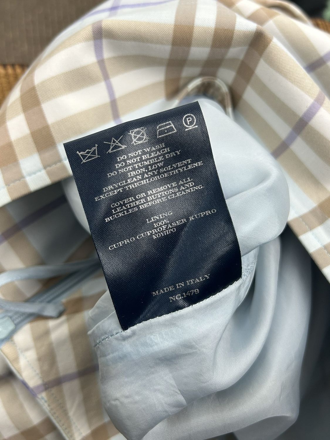 Burberry Burberry Blue Nova Check Pencil Skirt Size US 6 Size 28" / US 6 / IT 42 - 13 Thumbnail