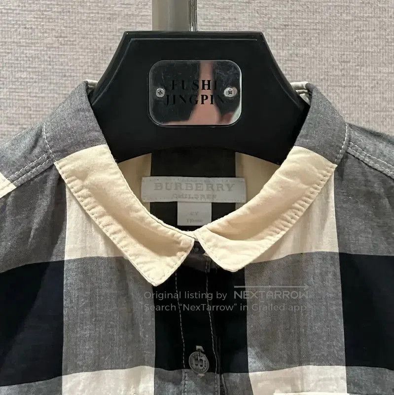 Burberry Burberry Checkered Long Sleeve Dress for Women. Size XS / US 0-2 / IT 36-38 - 6 Thumbnail