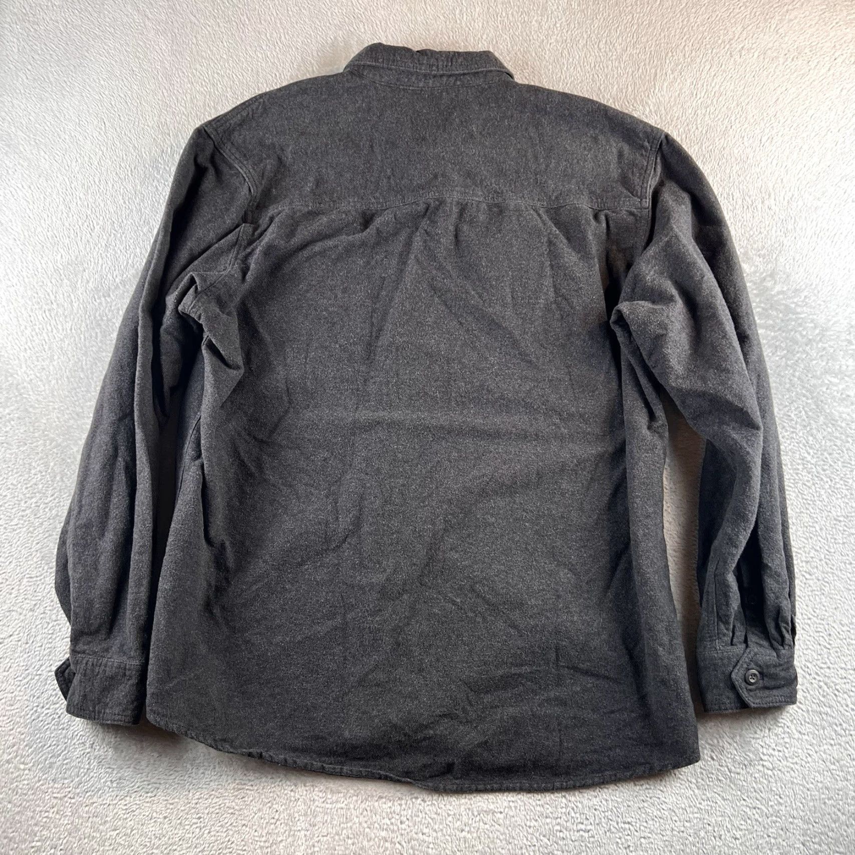 Vintage Grizzly Mountain Shirt Mens XL Gray Flannel Heavy Button-Up Long Sleeve Outdoor Size US XL / EU 56 / 4 - 2 Thumbnail