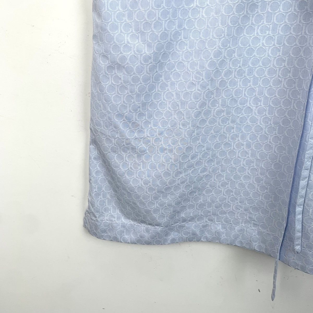 Gucci Gucci Blue All-over Logo Jacquard Short Sleeve Dress K26WX Size XS / US 0-2 / IT 36-38 - 4 Thumbnail