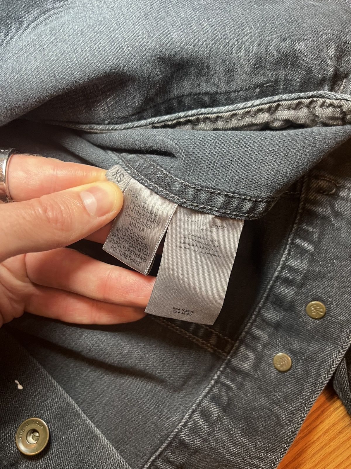 Rag & Bone rag & bone Slate Blue Denim XS jacket Size US XS / EU 42 / 0 - 4 Thumbnail