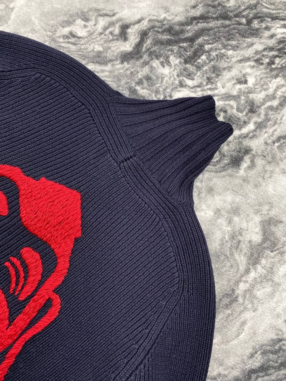 Evisu Vintage Evisu Wool Knit Ribbed Sweater 90s Big Logo Men Size US S / EU 44-46 / 1 - 3 Thumbnail
