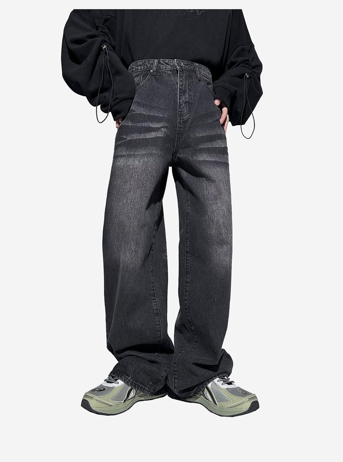 Japanese Brand × Jean American retro washed loose straight jeans Size US 32 / EU 48 - 3 Thumbnail