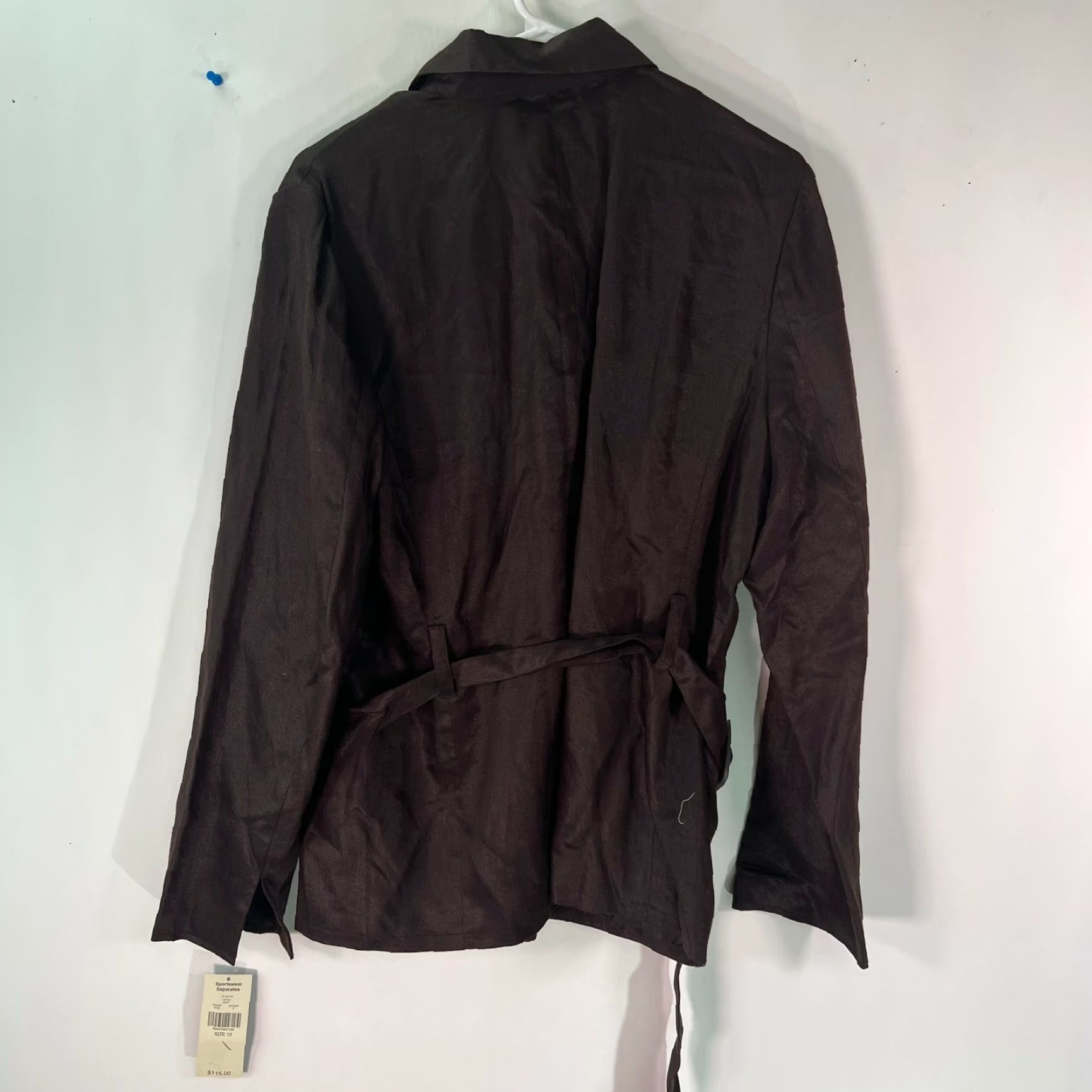 Vintage VINTAGE Valerie Stevens Womens Blazer Suit Jacket Long Sleeve Linen Brown Size 12 Size XL / US 12-14 / IT 48-50 - 3 Thumbnail
