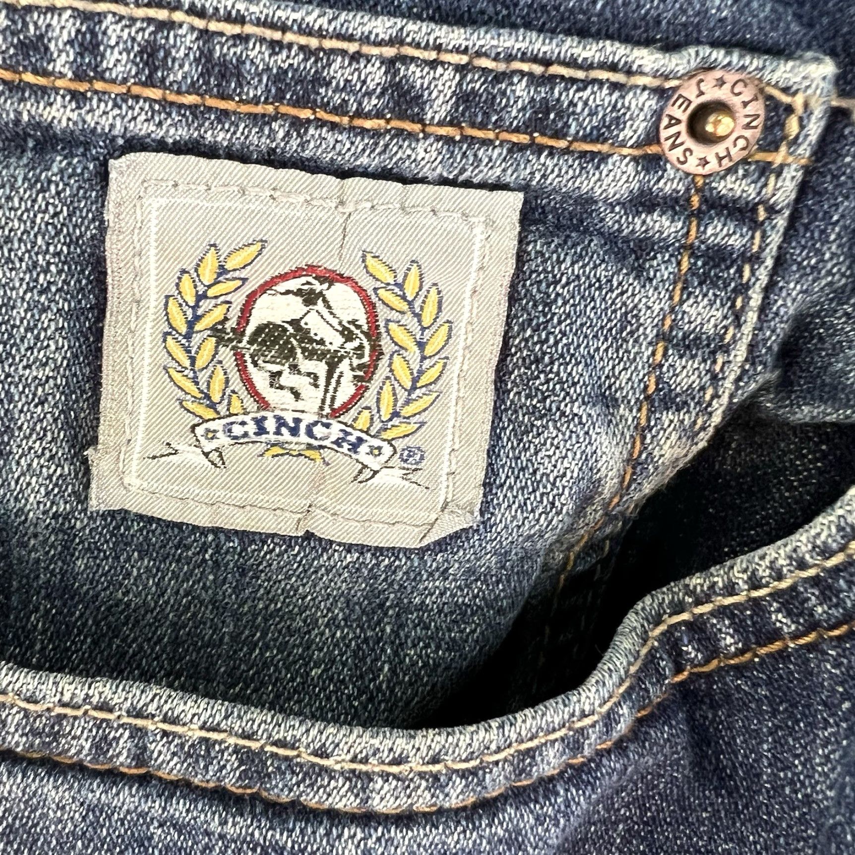 Denime Chinch Denim Jeans | Straight Fit | Mens Size 34 | Blue Size US 34 / EU 50 - 6 Thumbnail
