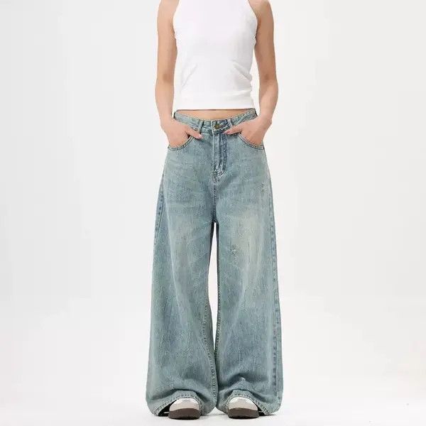 VIBE American straight wide-leg loose jeans baggy jeans Size US 32 / EU 48 - 6 Thumbnail