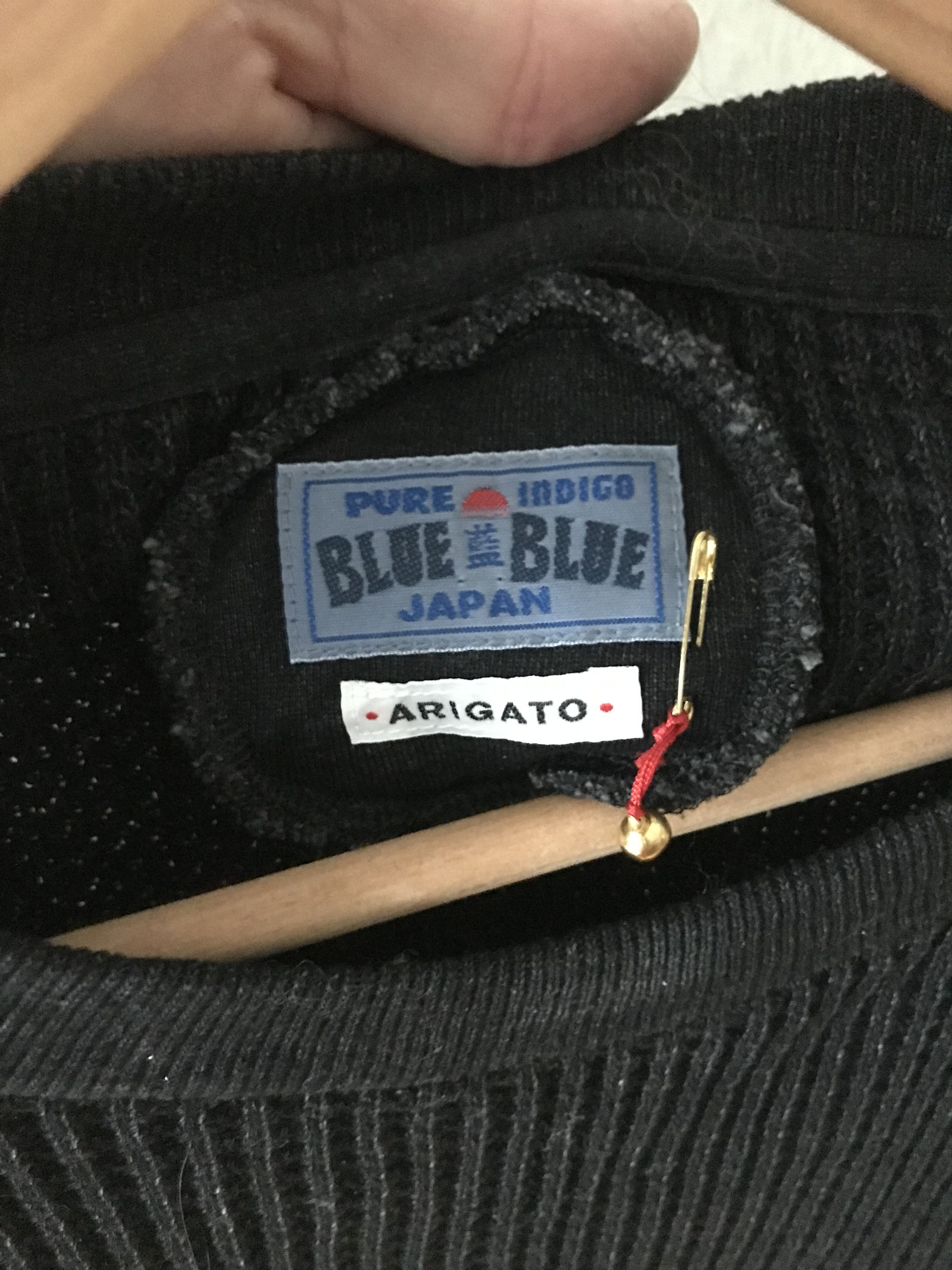 Blue Blue Japan Blue Blue Japan Pure Indigo soft cotton waffle sweater Size US M / EU 48-50 / 2 - 2 Thumbnail