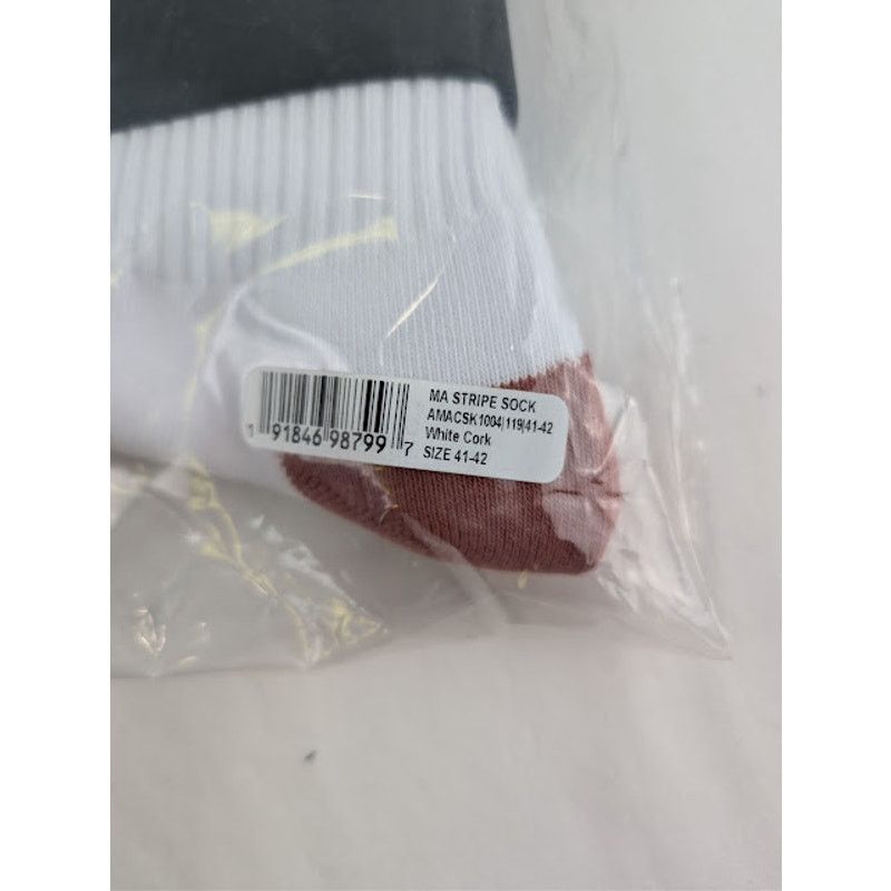 Amiri o1rshd1 Size: 41-42 / MA Stripe Socks in White / Cork Size ONE SIZE - 11 Thumbnail
