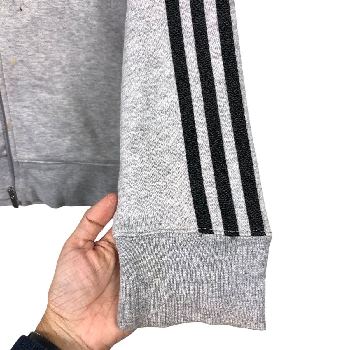 Adidas Adidas 3Stripes Track Jacket Classic Grey ZipUp Minimal Logo Size US M / EU 48-50 / 2 - 16 Thumbnail