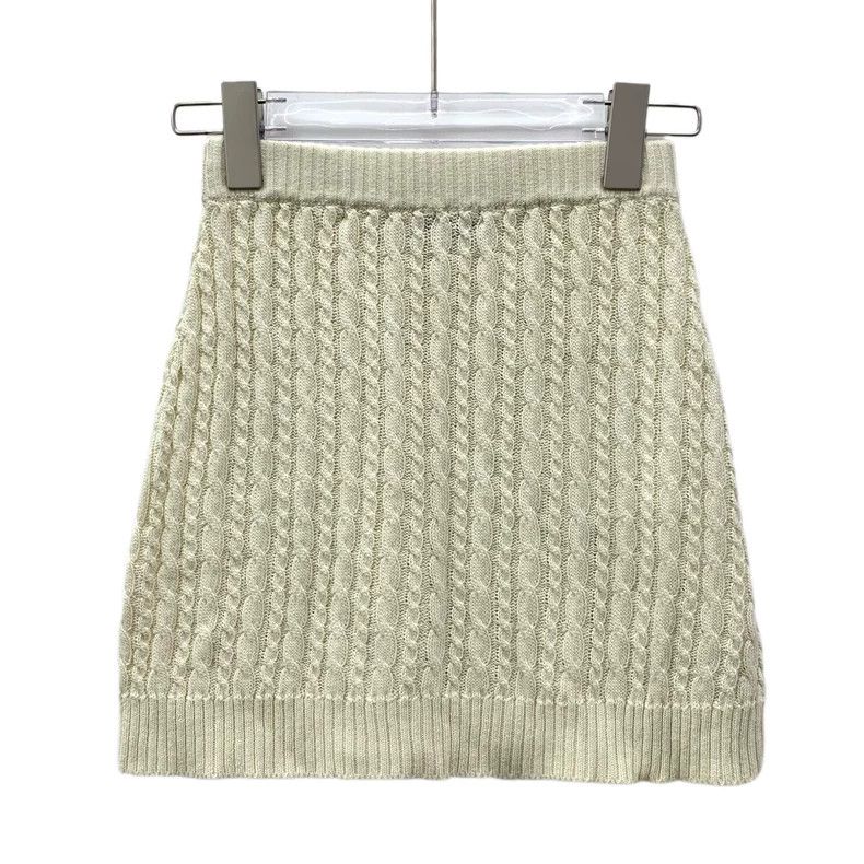 Gucci Gucci 22 beige twisted cotton knitted skirts Size 24" / US 00 / IT 34 - 2 Thumbnail