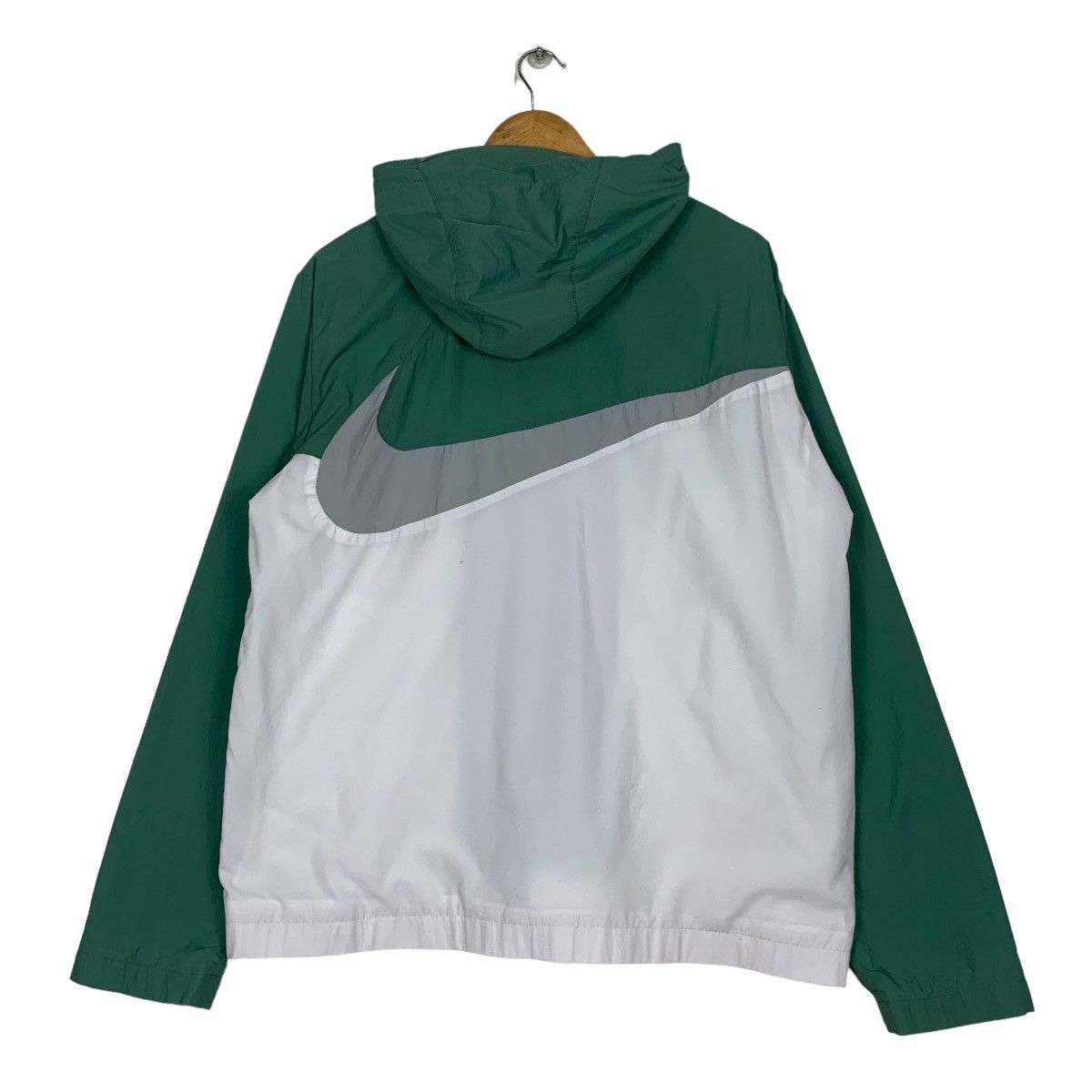 Nike Y2k NIKE Big Swoosh Logo Colorblock Hoodie Jacket #0954-C42 Size US L / EU 52-54 / 3 - 1 Thumbnail