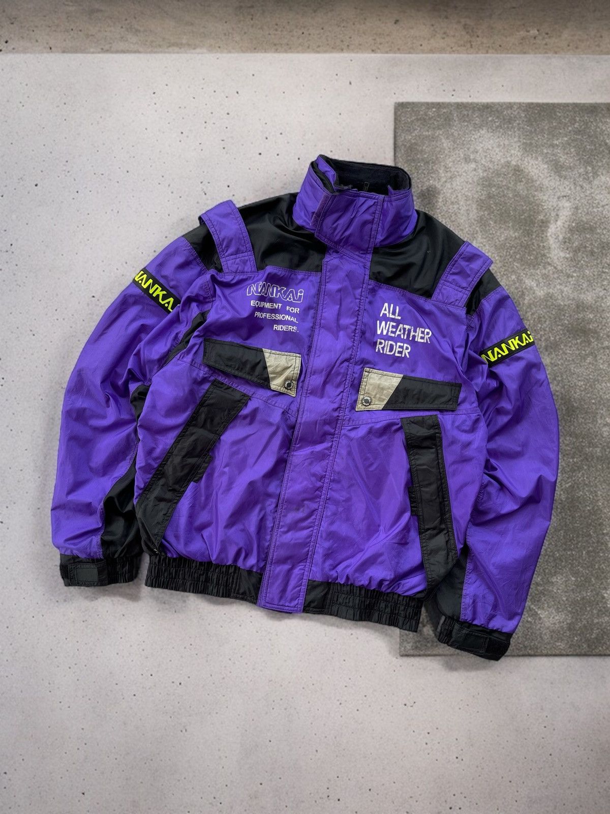 Sports Specialties 🔥VINTAGE NANKAI PRO RACING LOGO BOMBER JACKET Size US L / EU 52-54 / 3 - 2 Thumbnail