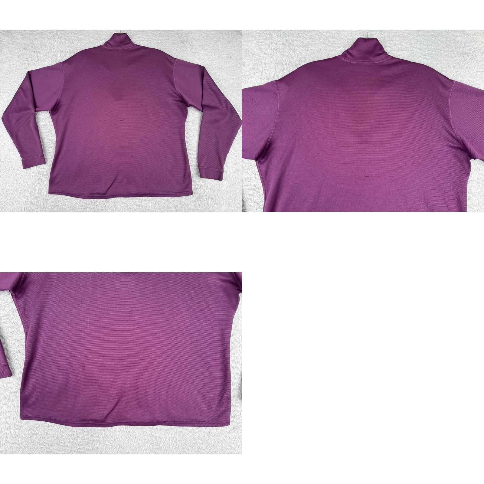 Patagonia Patagonia Shirt Women Large Purple Capilene 1/4 Zip Polyester Long Sleeve READ Size L / US 10 / IT 46 - 9 Thumbnail