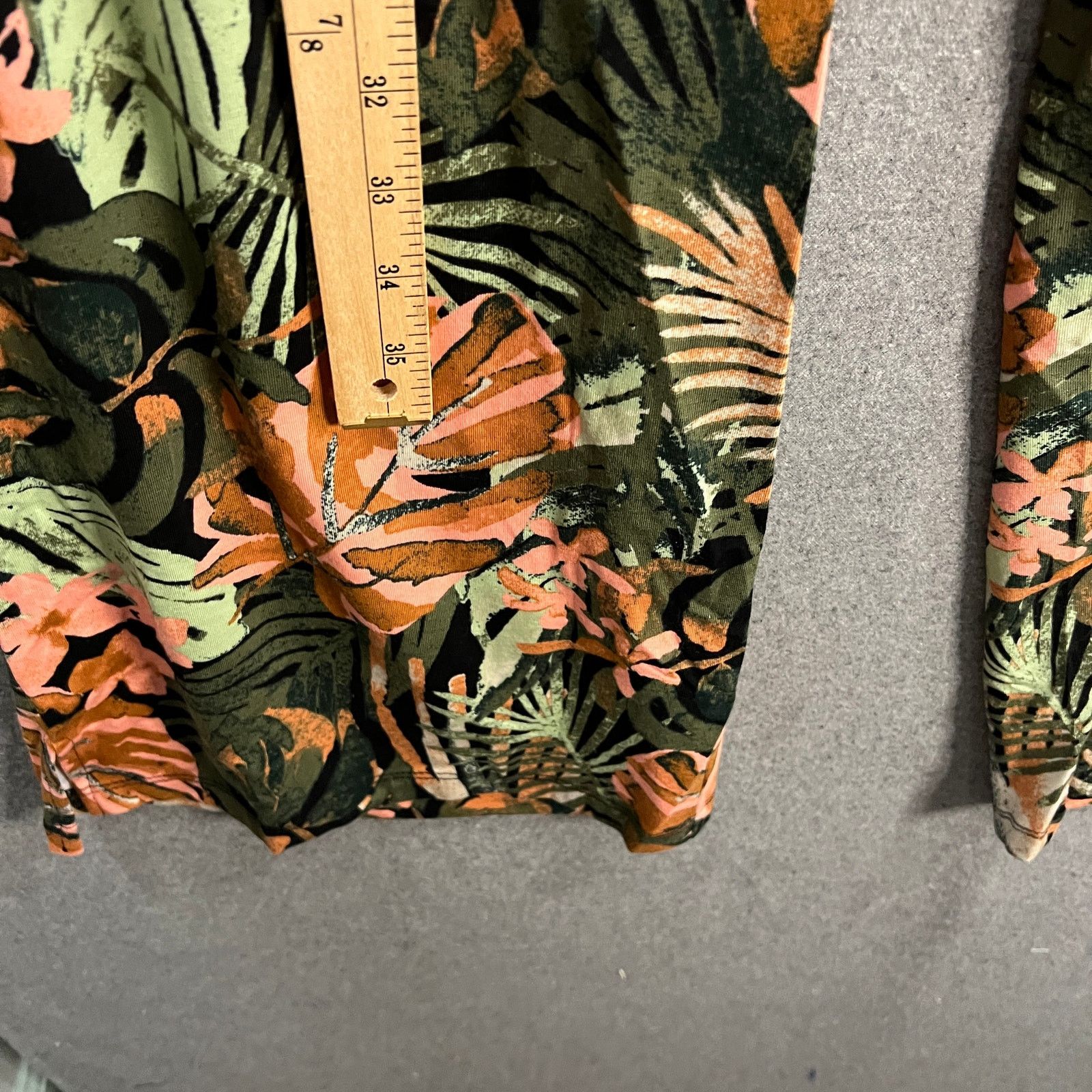 Other Denim & Co. Beach Jersey Tall Wide Leg Full Length Pant Oliv Size 37" - 6 Thumbnail
