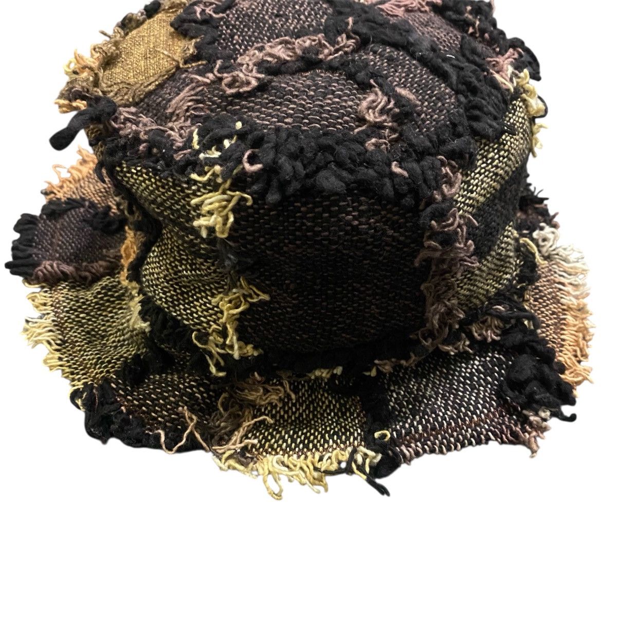 Handmade Handmade Patchwork Boho Bucket Hat Artisan Craft Avant Garde Size ONE SIZE - 8 Thumbnail