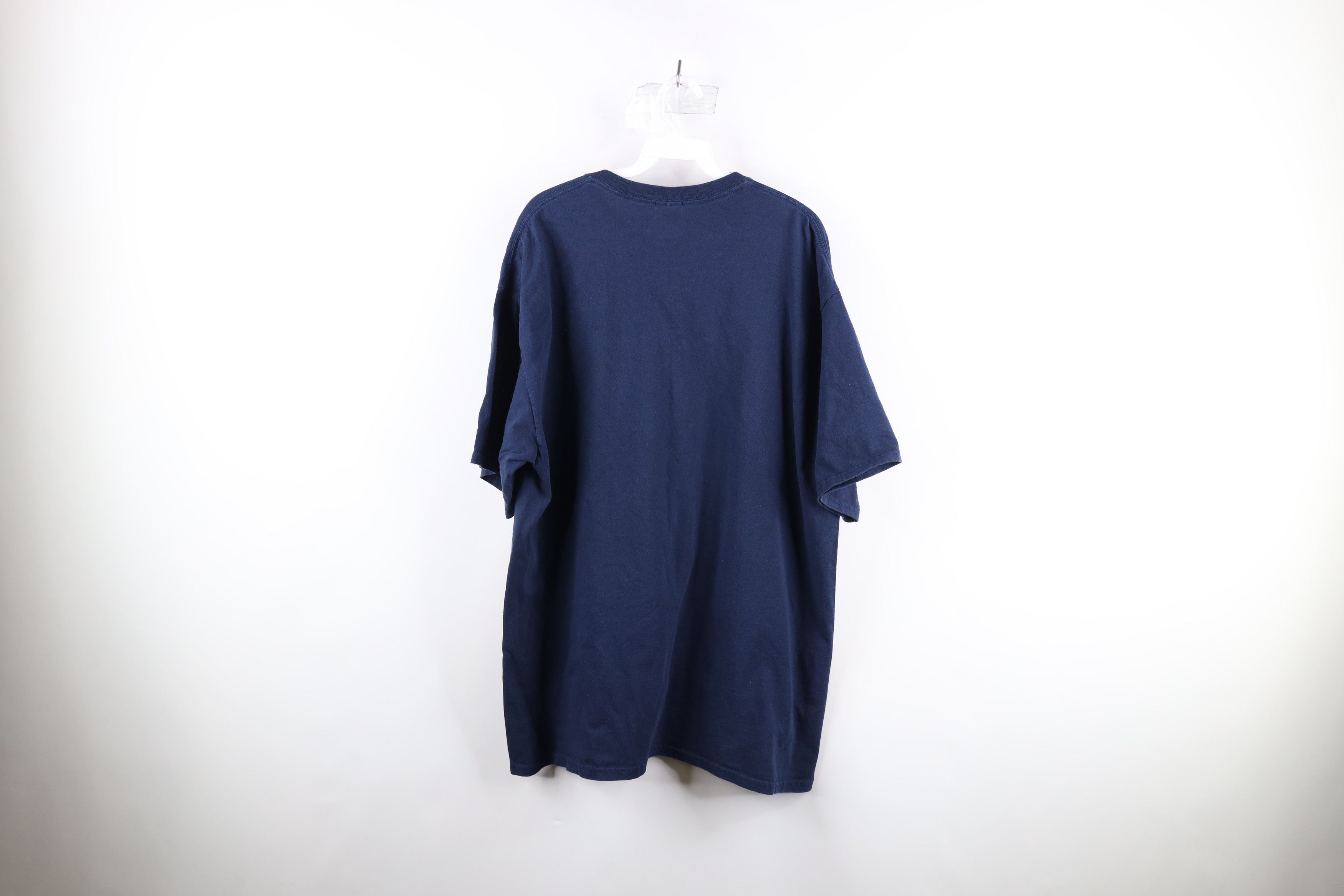 Vintage Vintage 90s Streetwear Short Sleeve T-Shirt Blue Cotton Size US XXL / EU 58 / 5 - 5 Thumbnail