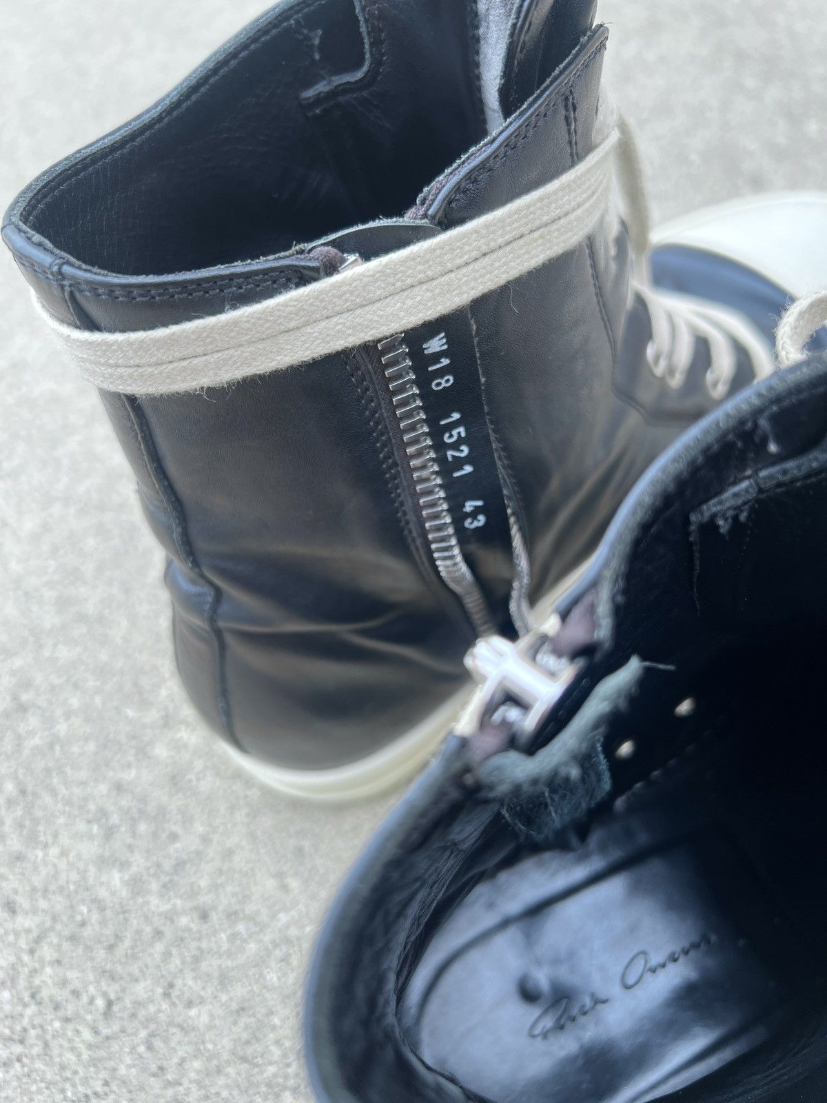 Rick Owens Rick Owens Leather Ramones Size US 10.5 / EU 43-44 - 6 Thumbnail